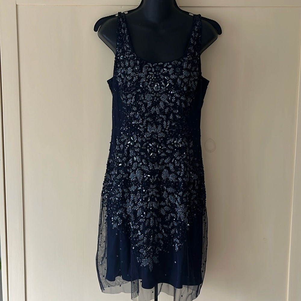 Adrianna Pappel beaded and sequined dress